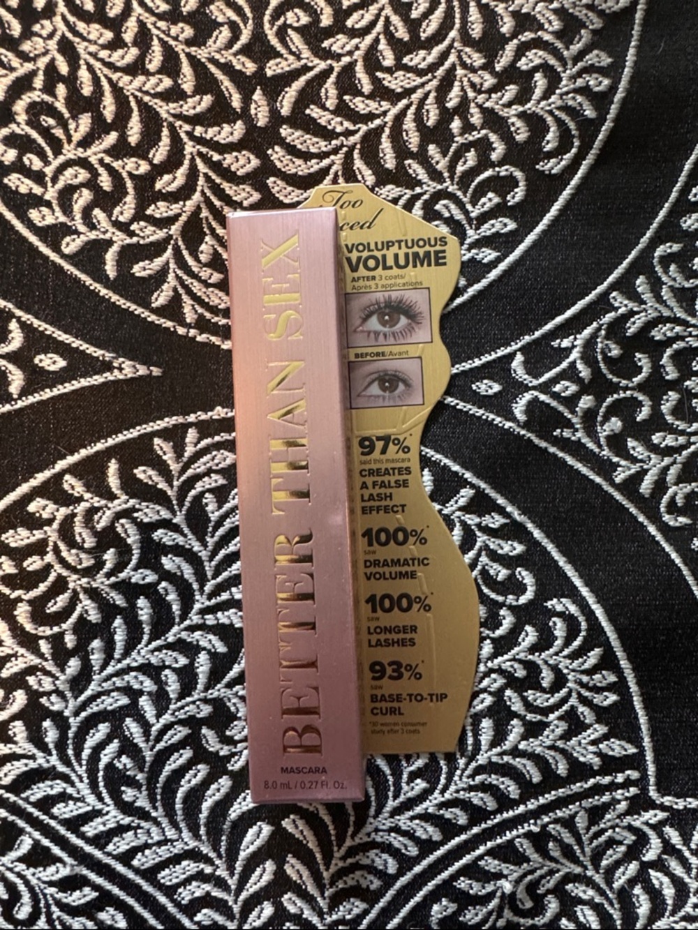 Too Faced Better Than Sex Mascara - Pink and Gold Box